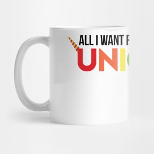 All I Want For Christmas Is A Unicorn Mug